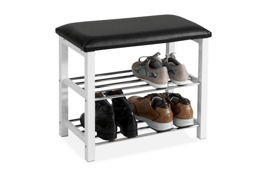 Persbo Skobenk 57 cm Hvit/Svart