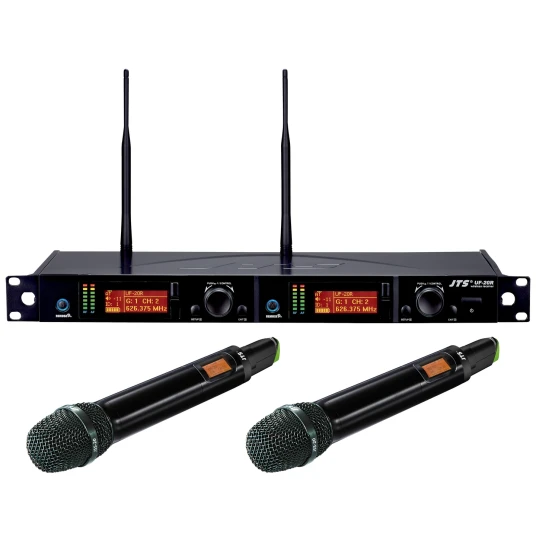 Jts Uf-20r/jss-20 Trådløst System 2-Kanals M/ 2 Håndmik - 530-605 Mhz