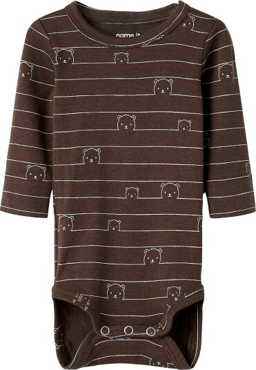 Name It Body I/e NbmNalas Chocolate Brown Name It 68 Langermet Body Brun 62