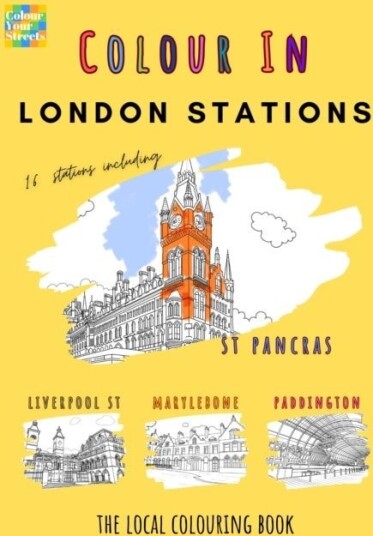 London Stations Colouring Book A4 London Stations Colouring Book A4
