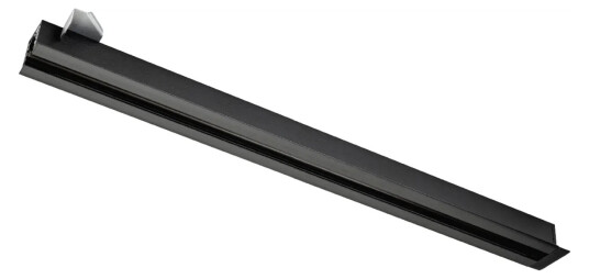 Zip innfelt skinne 1,8 meter Svart