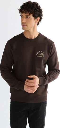 Wrangler Small Graphic Crew Brown S