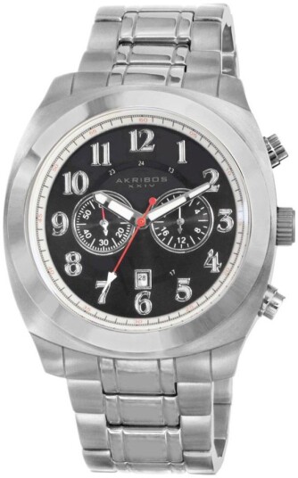 Akribos XXIV Herreklokke AK624SS Sort/Stål Ø48 mm