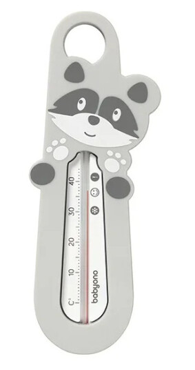 Babyono Badetermometer Raccon Grey