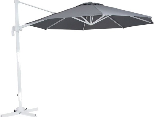 Brafab Linz 300 cm frittstående parasoll Lysegrå/khaki
