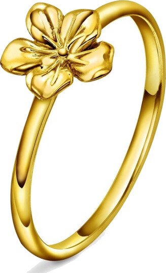 Pan Jewelry Blossom ring i 925 forgylt sølv størrelse Blossom ring i sølv str 52