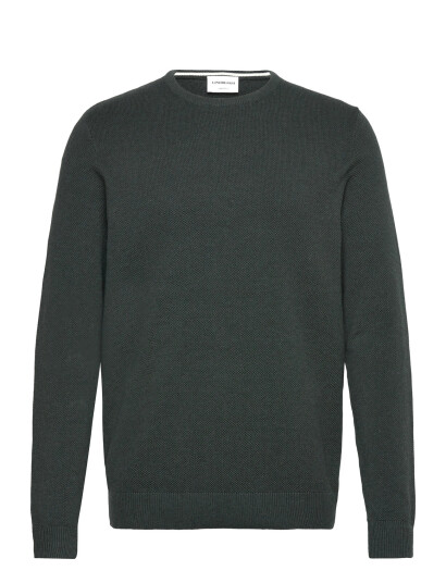 Lindbergh Structure O-Neck Knit - Green - L