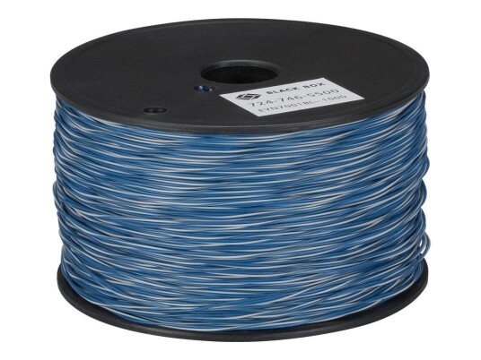 BLACK BOX CAT5 Cross-Connect Wire - samlet kabel - 304.8 m - hvit, blå
