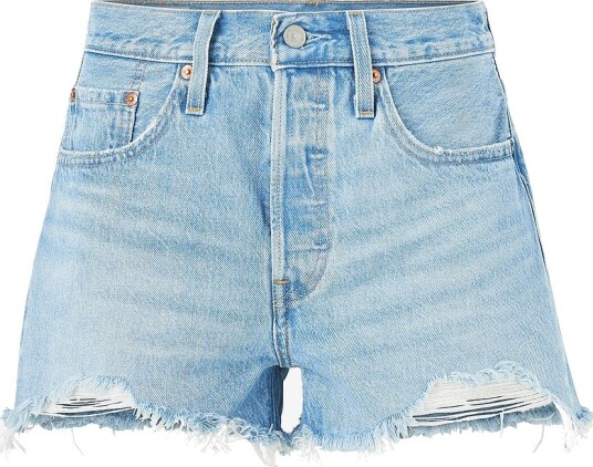 Levi's   Jeansshorts 501 High Rise Shorts   Blå