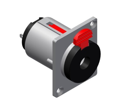 Procab Av-Adapter Procab Vcj3fp Panelkontakt - 6,3 Mm Stereo Hunnkontakt