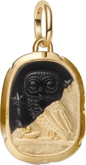 Pandora Owl Medallion Charm   Gold   ONE SIZE