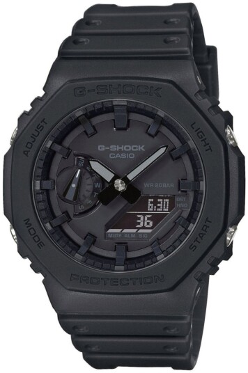 Casio Herreklokke GA 2100 1A1ER G Shock Sort/Resinplast Ø45.4 mm Casio Herreklokke GA 2100 1A1ER G Shock Sort/Resinplast Ø45.4 mm
