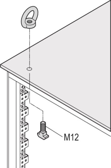 Schroff Løfteører Kit M12 4 Stk/Kit 23130072 23130072