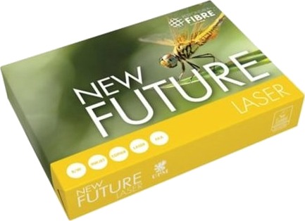 Papir Til Sort/Hvid Print New Future Lasertech Med Hul A4 80G 500 Ark Papir Til Sort/Hvid Print New Future Lasertech Med Hul A4 80G 500 Ark