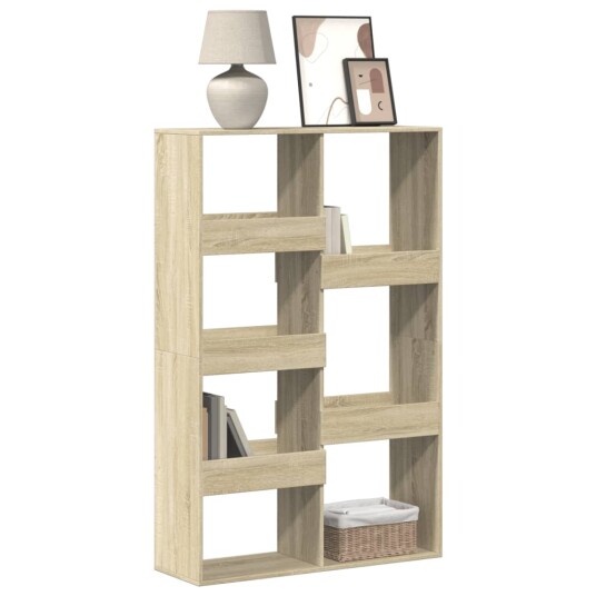  Bokhylle sonoma eik 100x33x155,5 cm konstruert tre