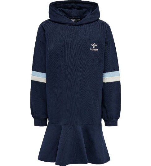 Hummel Hmlbeverly Hoodie Dress Blue 104 Hummel Hmlbeverly Hoodie Dress Blue 104