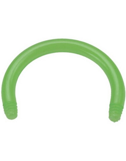 8 x 1,2 mm Rund Grønn Bioplast stenger