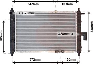 VAN WEZEL 81002046 Radiator motorkjøling