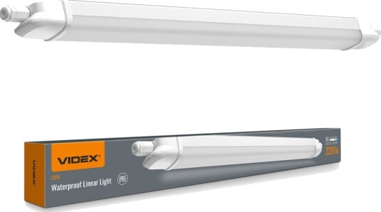 Videx 60cm 20W komplett LED armatur gjennomkoblet IP65 5000K Kulør : Nøytral Videx 60cm 20W komplett LED armatur gjennomkoblet IP65 5000K Kulør : Nøytral