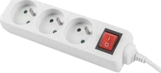 Lanberg PS1-03E-0300-W Power Strip 2500W Lanberg PS1-03E-0300-W Power Strip 2500W