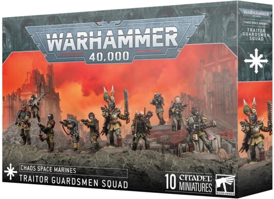 Games Warhammer 40K Chaos Traitor Guardsmen Squad