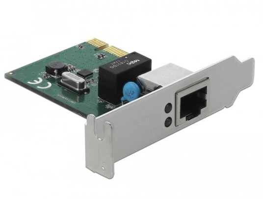 Delock PCI Express Card > 1 x Gigabit LAN - nettverksadapter - PCIe 1.1 - Gigabit Ethernet