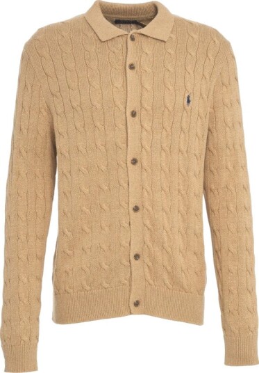Polo Ralph Lauren 5/1 Roving Cotton Lsl Crd Beige S