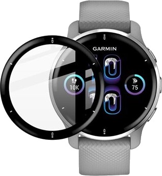 Imak Full Coverage Garmin Venu 2 Plus Skjermbeskytter - Svart