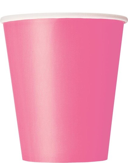 Unique 14 stk Rosa Pappkrus 270 ml 82154