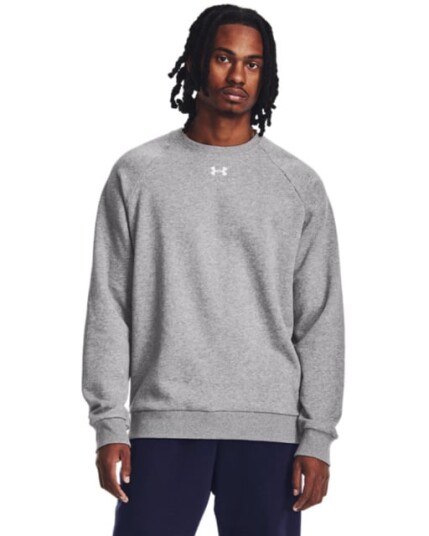 Under Armour Rival Fleece Crew Castlerock Light Heather - XL Under Armour Rival Fleece Crew Castlerock Light Heather - XL