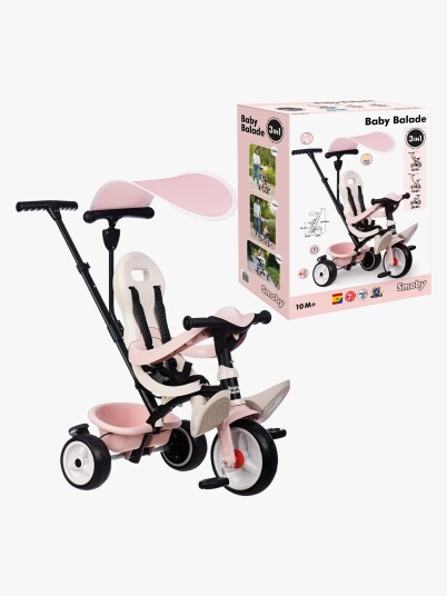 Smoby Baby Balade Trehjulssykkel Plus Rosa Smoby Baby Balade Trehjulssykkel Plus Rosa