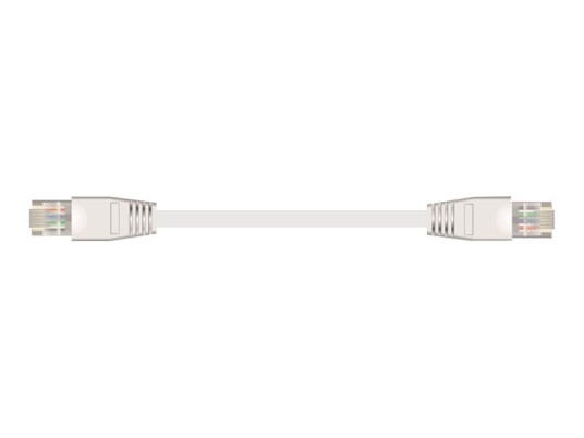 Sinox Nettverkskabel Rj 45 Hann Til Rj 45 Hann 5 M Ftp Cat 6 Med Støvel Flat Hvit