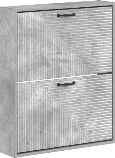 vidaXL Vegghengt skoskap HAARLEM 71 x 17 x 86 cm Konstruert tre vidaXL Vegghengt skoskap HAARLEM 71 x 17 x 86 cm Konstruert tre