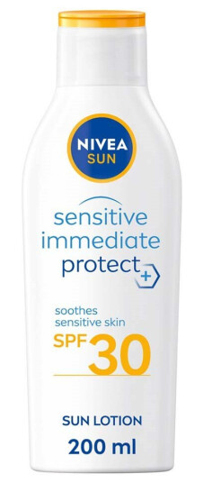 Nivea Sun Sensitive Soothing Lotion SPF 30 med Aloe Vera 200 ml Nivea Sun Sensitive Soothing Lotion SPF 30 med Aloe Vera 200 ml