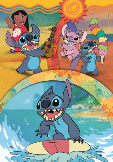Clementoni Puslespill 104 Brikker Disney Stitch