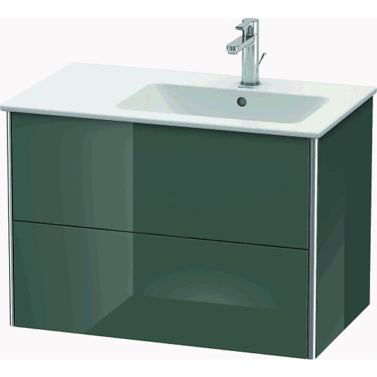 Duravit Xsquare Servantskap m/2 skuffer 810x560x478 mm Dolomittgrå Høyglans