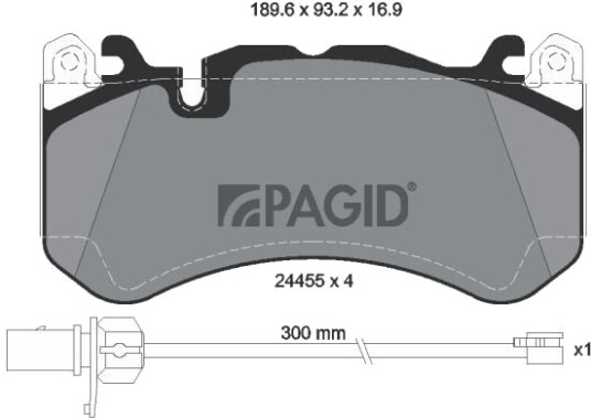 PAGID T2629N Bremseklosser PAGID T2629N Bremseklosser