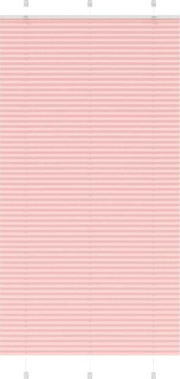 plisségardin Rosa 105x200 cm Stoff Bredde 104,4 Polyester