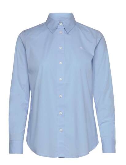 Lauren Ralph Lauren Easy Care Stretch Cotton Shirt Blue XL