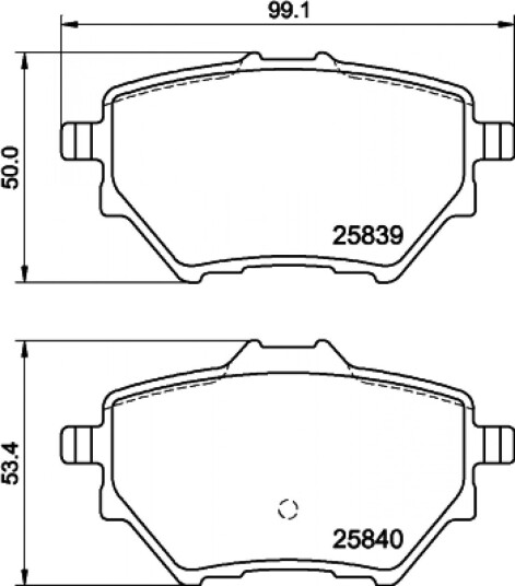 Bremseklosser HELLA 8DB 355 020 991