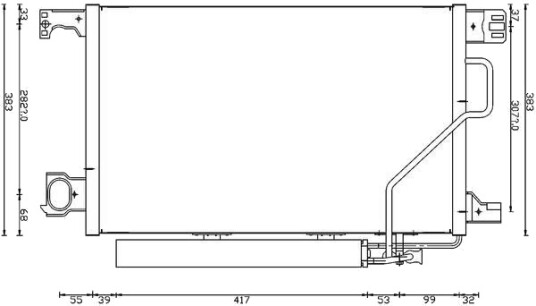Kondensator klimaanlegg MAHLE AC 662 000S