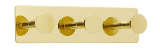 BESLAG DESIGN BASE 210 WALL HOOK BRASS 3 HOOKS 61423-21