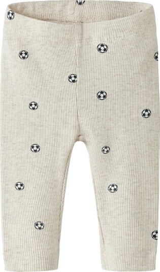 Name It Leggings Rib NbmHaball Peyote Melange m. Fotballer Name It 1½ år (86) Leggings Beige