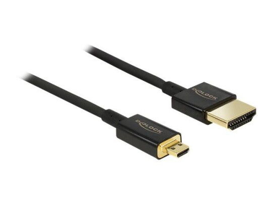 Delock Slim Premium HDMI-kabel 4.5 m med Ethernet - 4K og Triple Shielding