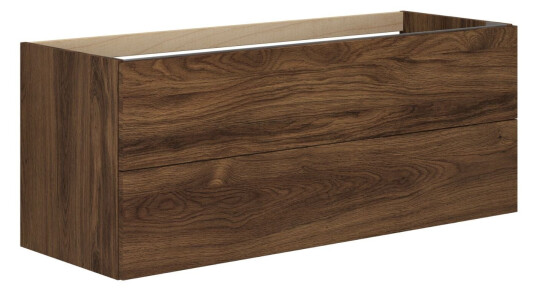Dansani Inzo Underskap m/2 skuffer 120x44x48 cm Uten grep Brun Eik