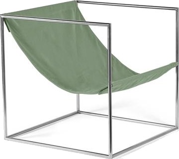 Valerie Object Solo Seat Lenestol Rustfritt Stål/ Grønn