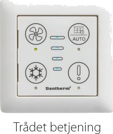 Dantherm HCP 11 kablet fjernkontroll white