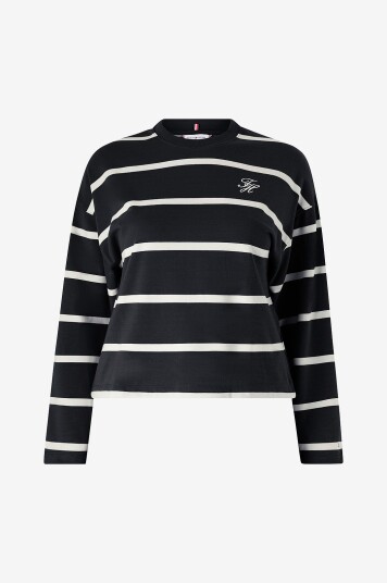 Tommy Hilfiger Curve Collegegenser Crv TH Script Mdrn Terry Swtshrt Flerfarget