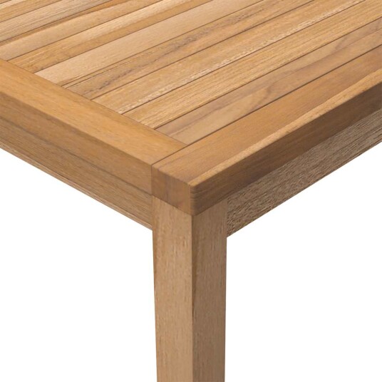 vidaXL Utendørs spisebord 110x110x77 cm heltre teak