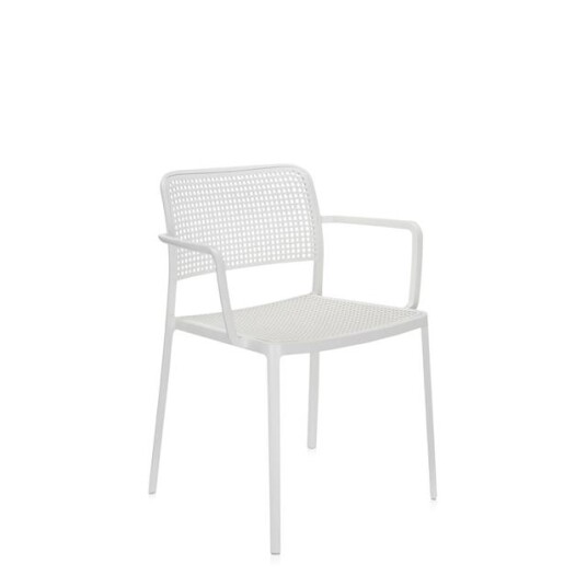 Kartell AUDREY Hagestol med Armlener Hvit Kartell AUDREY Hagestol med Armlener Hvit
